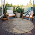 thumbnail image 6 of Addison Rugs Chantille Indoor/Outdoor Transitional Abstract Taupe Machine Washable Round Rug, 8' x 8', 6 of 7