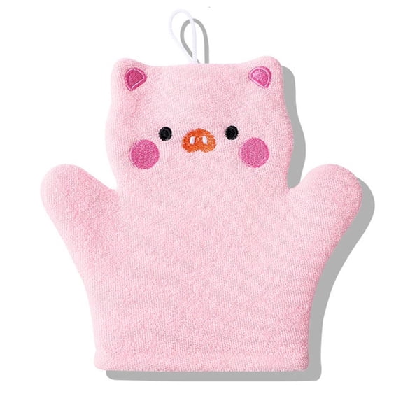 Kids Bath Gloves For Sensitive Skin Gentle Exfoliating Scrubber For Family Bonding Time Skin Friendly Cleaning Tool