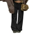 thumbnail image 2 of POINTERTECK Women Straight-leg Pants High Waist Version Street Style Spring Autumn Clothing Gothic Style, 2 of 3