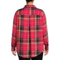 thumbnail image 4 of Terra & Sky Women's Plus Size Plaid Button-Down Shirt, 4 of 5