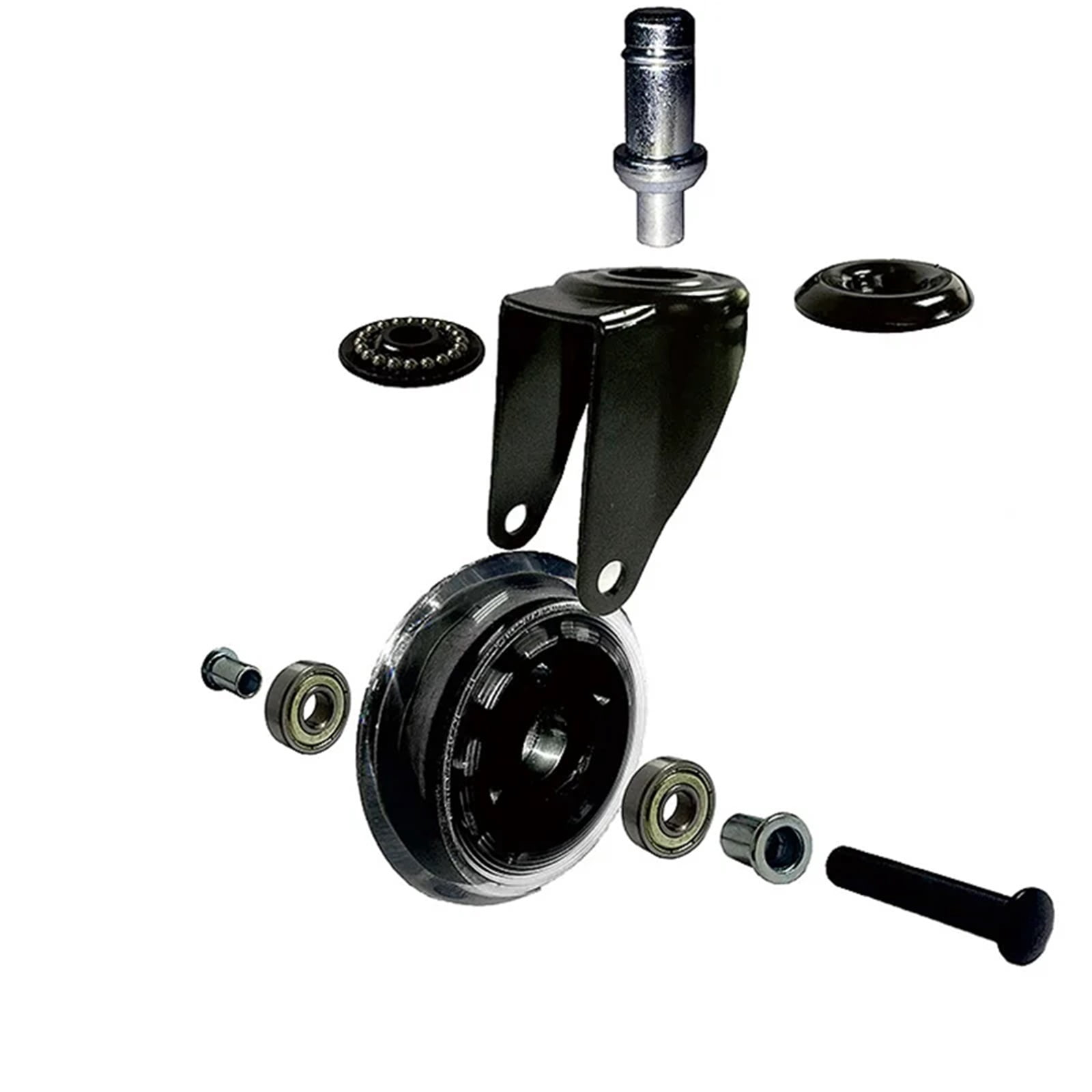 2.5inch Office Chair Wheels Replacement Rubber With Protection Heavy Duty Furniture Caster Swivel Universal Wheel For Carpet ,Quiet and Smooth