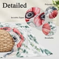 thumbnail image 3 of Poppy Flowers Eucalyptus Pillow Protectors with Zipper Standard Size, Farmhouse Weeping Botanical Soft Brushed Microfiber Breathable Throw Pillow Covers, Pillowcase for Couch Sofa Bedroom 20"x26", 3 of 9