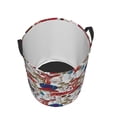 thumbnail image 3 of Balery,Laundry Hamper With Handles Laundry Basket Colorful Mushrooms (2) Round Laundry Baskets Circular Hamper For Bathroom Organizer Basket Lightweight Storage Baskets For Bathroom, 3 of 8