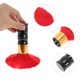 thumbnail image 3 of Ofertas Únicas 1 Pc Cepillo de Cuello en Forma de Bambú para Barbería Naranja Rojo ABS Aluminio Nylon, 3 of 4