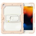 thumbnail image 2 of XYX for iPad 9th/8th/7th Generation 10.2 inch Case, 3in1 Heavy Duty Shockproof Tablet Case with Stand, Shoulder Strap, Cream Rose Gold, 2 of 7