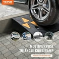 thumbnail image 2 of VEVOR Rubber Curb Ramp 1or2 Pack Rise Height Heavy-Duty 33069 lbs/15 T Capacity Threshold Ramps 39.4"x 9.8"x 3.7", 2 of 5