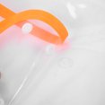 thumbnail image 1 of PU transparente borde naranja mascota impermeable impermeable con capucha capa de lluvia chaqueta ropa para perros gatos, 1 of 8