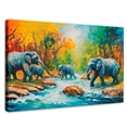 thumbnail image 1 of Cuadro Decorativo Canvas Revolution Cruce Elefantes 90x60, 1 of 4