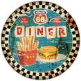 thumbnail image 1 of Pintura hierro redonda placa Metal ruta 66 carteles pared (6228-18), 1 of 9