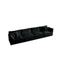 thumbnail image 4 of CoSoTower Free Combination Modular Sofa Free,4 Seater Sofa Comfy Chenille Fabric,Sectional Sofa Couch,Black Chenille, 4 of 9
