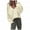 Beige, variant on Womens Sweaters Women Fashion V-neck Loose Pullover Solid Color Long Sleeves Sweater Tops