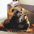 thumbnail image 6 of Sikiie Maple Forest Panda Ultra-Soft Micro flannel Blanket Luxury All Seasons Warm Blanket for Bedding Sofa and Travel (4 sizes)-50"x40", 6 of 7