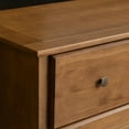 thumbnail image 3 of Grain Wood Furniture Shaker 6-Drawer Dresser, Solid Wood with a Walnut Finish, 3 of 6