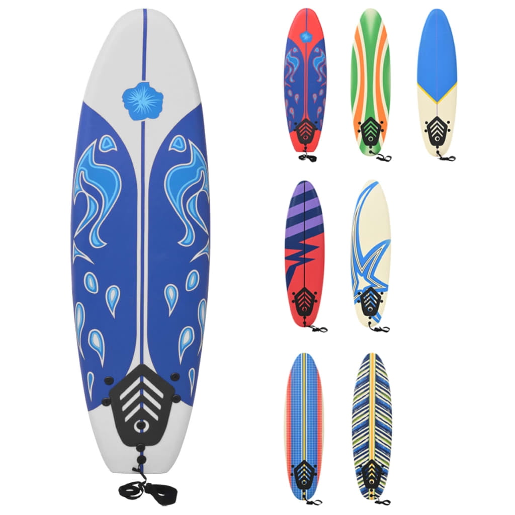 vidaXL Surfboard Blue and Red 66.9"