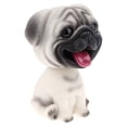 thumbnail image 2 of Figura de cachorro de resina con bonito perro que se balancea, juguete para el hogar o el salpicadero del coche, para decoración de vehículos - Pug, 2 of 4