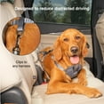 thumbnail image 3 of Kurgo Direct to Latch Dog Seat Belt for Cars - Tangle-Free Swivel Carabiner - Works in All Vehicles 2002 and Newer - Adjustable, 12 - 22" - Black/Charcoal, 3 of 9
