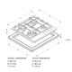 thumbnail image 5 of Parrilla De Gas Whirlpool Akt790ixl De 30 Pulgadas Con 5 Quemadores, 5 of 5