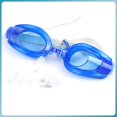 thumbnail image 4 of 2 Pcs Lunettes de Natation Ajustables Professionnelles Étanches avec Bouchons d'Oreilles NoseClip Chaud Adultes Enfants Lunettes de Natation Bleues C, 4 of 6