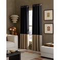 thumbnail image 2 of Curtainworks Kendall Color Block Grommet Curtain Panel, 52-Inch by 120-Inch, Ivory, 2 of 2