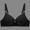 thumbnail image 2 of Sentmoon Bralettes for Women Seamless Lift Adjustable Strap Wireless Bras Wave Thin Style Back Buckle Lace Comfortable Bralettes Soft and Comfortable for Daily Commute Black 38/85BC, 2 of 6