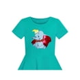thumbnail image 4 of Robe Fille Éléphant Vert Dumbo Brodé Manches Courtes 7 Ans, 4 of 6
