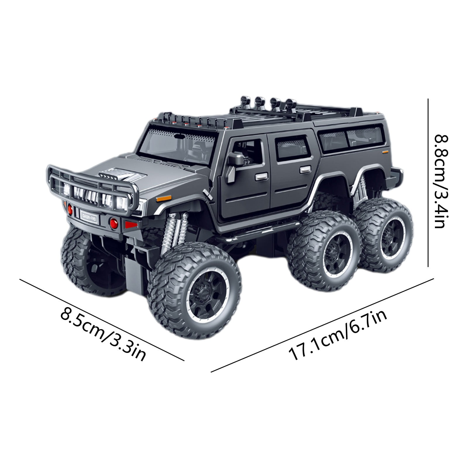 Kbndieu Kids Toys Cars Off-Road Vehicle Friction Powered Toy Vehicle with Fun Lights and Sounds, Car Toys Birthday Gifts for Boys and Girls, Black