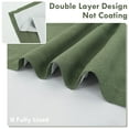 thumbnail image 2 of DriftAway Double Layer Linen Blackout Tie Up Curtains Thermal Insulated Fully Lined Balloon Roman Shade Bathroom Window Adjustable Rod Pocket for Small Window 39 Inch by 55 Inch Olive Green, 2 of 5