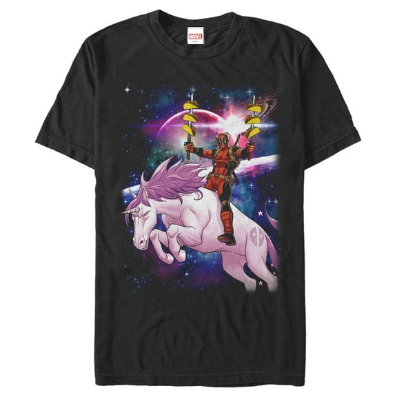 Men's Marvel Deadpool Universe Taco Unicorn  Graphic T-Shirt