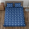thumbnail image 2 of Lotusprinthandmade Shark Lovers Quilt Bedding Set (Fold Hem) 5 Sizes (Made in Vietnam) (60x70), Inspired Quilt Set for Lovers, 2 of 5