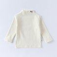thumbnail image 5 of HCYSFG Girls Solid Color Cartoon Embroidered Sweatshirt Neck Long Sleeve Crewneck Pullover Fall Winter Daily School Loose Top, 5 of 5
