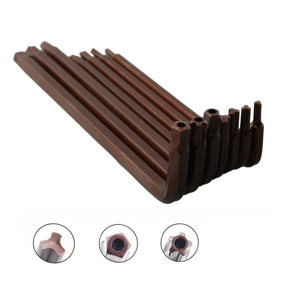 Clupup 7pcs L Type Wrench Set DoubleEnd Screwdriver Y4 Y5 Y6 Y8 Pentagon With Hole 6mm 8mm T45 Torx Star Head Spanner Hand Tools