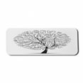 thumbnail image 1 of White Computer Mouse Pad, Monochrome Doodle Tree with Abstract Leafy Floral Branches Illustration, Rectangle Non-Slip Rubber Mousepad Large, 31" x 12", Charcoal Grey and White, by Ambesonne, 1 of 2