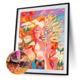 thumbnail image 2 of Pintura de Diamante FLhrweasw Máscara de Sol Chica 5D DIY Taladro Redondo Completo, 2 of 9