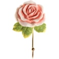 thumbnail image 3 of Gancho de pared con diseño de rosa colorida, reutilizable, para baño, cocina, acero inoxidable, resistente, paquete de 4, 3 of 4