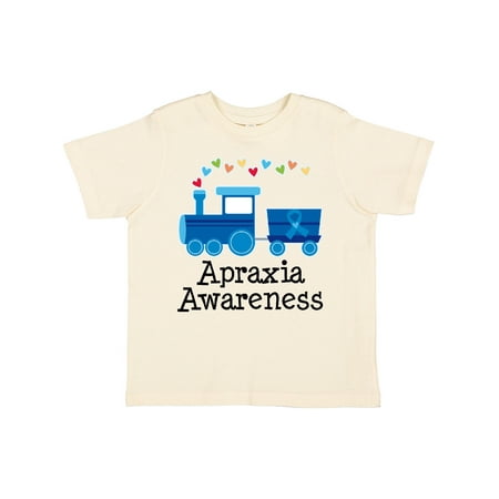 

Inktastic Apraxia Awareness Ribbon Train Gift Toddler Boy or Toddler Girl T-Shirt