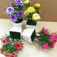 thumbnail image 3 of SPRING PARK 1Pc Artificial Flower Potted Handmade Plant Bonsai Party Outdoor Garden Decoration, 3 of 7