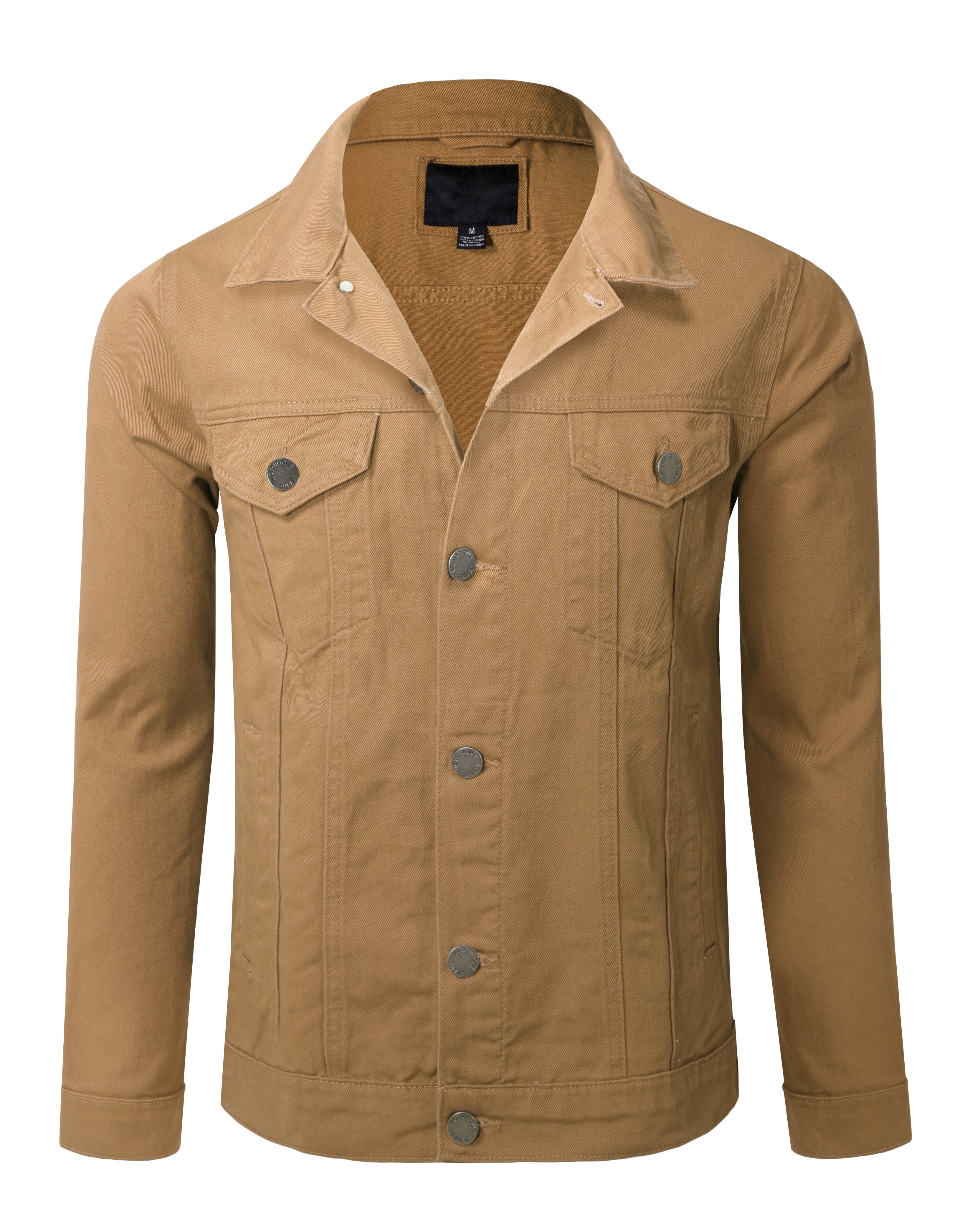 Allsense Men's Plain Denim Jacket Jean 
