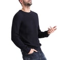 thumbnail image 2 of Men's Knitted Sweater Coat Round Neck Pullover Soft Warm Casual Winter Base Layer Top, 2 of 2