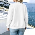 thumbnail image 4 of Women's Bomber Jacket, Zip-up Casual Coat, Ribbed Collar Outerwear, Spring Fall Lightweight Jacket, Sporty Baseball Style Top, Long Sleeve Track Jacket with Pockets., 4 of 7