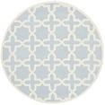 thumbnail image 4 of SAFAVIEH Cambridge Liz Geometric Wool Area Rug, Light Blue/Ivory, 6' x 9', 4 of 10