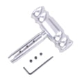 thumbnail image 3 of Pomo de palanca de cambios universal de aluminio para coche Plata, 3 of 5