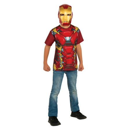 Rubie's Costume Captain America Civil War Iron Man Child Top and Mask Medium