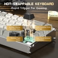 thumbnail image 6 of ATTACK SHARK X68MAX HE Rapid Trigger CNC Aluminum Keyboard Magnetic Switch with C01Ultra RGB Coiled Cable, 6 of 10