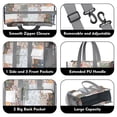 thumbnail image 3 of Teacher Tote Bag,Pioneer Flower Floral Print Pattern Teacher Utility Tote Bag,Large Work Tote Bags for Women with Multiple Pockets,Top Zipper Closure,13.8x10.6x6.7 Inch, 3 of 5