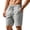 Gray, variant on hlysgo Mens Texture Elastic Waist Shorts Big and Tall Drawstring Lightweight Short Casual Summer Beach Shorts with Pockets Navy,2xL