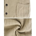 thumbnail image 5 of Purcoar Mens Cardigan Sweater Button Down Knitted V-Neck Long Sleeve Sweater with Ribbing Edge, 5 of 5