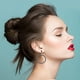 thumbnail image 5 of Pendientes Mujer Pendientes Moda Pendientes Acero Inoxidable Corazón Pendientes Mujer Pendientes Cristal Pendientes Mujer, 5 of 6