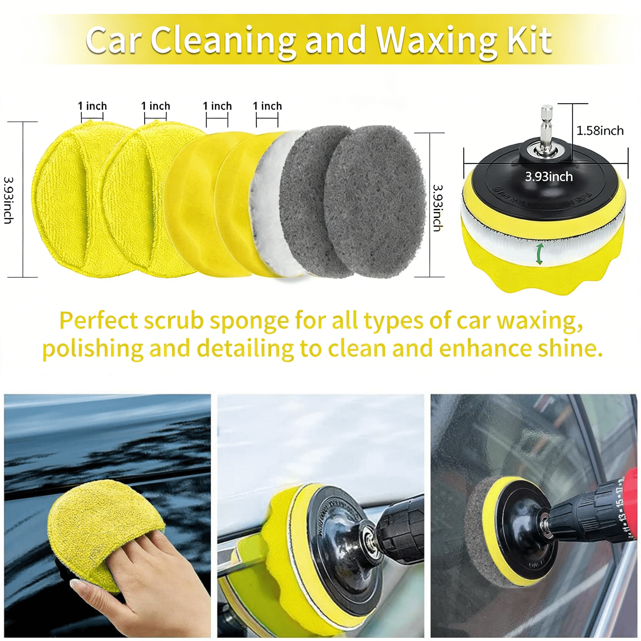 35Pcs Car Detailing Brush Set, Car Detailing Kit, Auto Detailing Drill Brush Set, Car Detailing Brushes, Car Wash Cleaning Tools Kit for Interior, Exterior, Wheels