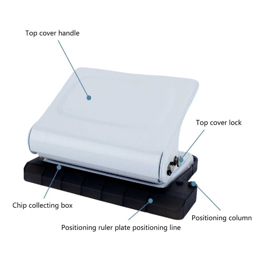 Professional 10 Hole Paper Punch Machine For Notebooks Documents A4 Size