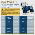 thumbnail image 5 of Dog Raincoat, Waterproof Dog Rain Jacket with Hood, Rain Coat with Leash Hole, Reflective Strap for Small Medium Dogs, Lightweight Puppy Clothes(Blue,S), 5 of 11